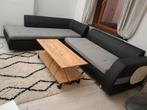 CANAPE EN L + SES COUSSINS GRIS, Huis en Inrichting, Zetels | Zetels, Ophalen, 250 tot 300 cm, Hoekbank, Zo goed als nieuw