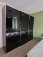 Garde-robes 3 portes et lit 160x200cm modernes en bois/alu, Enlèvement