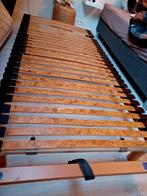 Lattenbodem éénpersoonsbed, Ophalen, 90 cm, Eenpersoons, Bruin