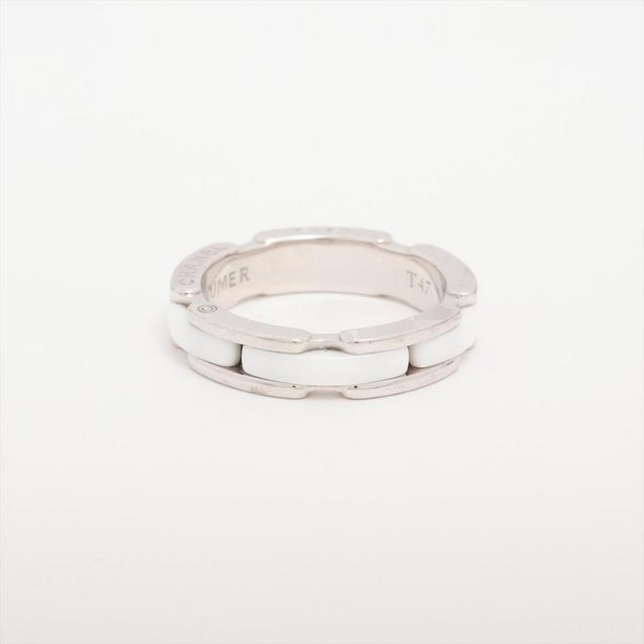 Chanel Ultra céramique et Or Taille 47, Bijoux, Sacs & Beauté, Bagues, Comme neuf, Femme, Plus petit que 17, Blanc, Or, Envoi