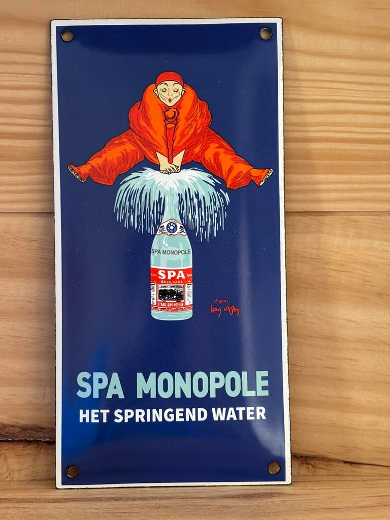 Spa Monopoly emaille plaat, Verzamelen, Ophalen of Verzenden, Zo goed als nieuw