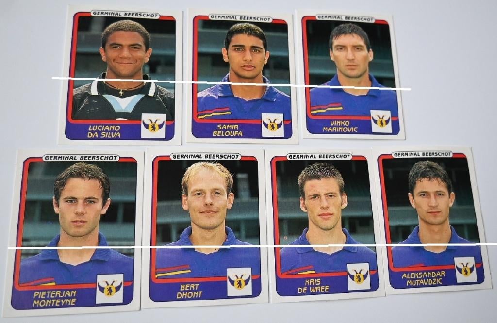 Panini/Football 2002/Germinal Beerschot/13 autocollants, Envoi, Comme neuf, Affiche, Image ou Autocollant