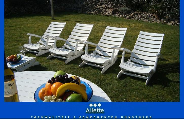 Kettler Tiffany tuinstoelen vgl Rovergarden Allibert Tiffany, Tuin en Terras, Tuinstoelen, Zo goed als nieuw, Kunststof, Inklapbaar