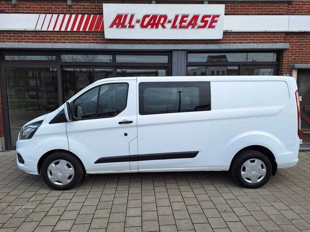 Ford Transit Custom MULTI-USE L2 Dubbel cab. 6 pl - Airco -, Auto's, Ford, Monovolume, Zwart, Wit, 130 pk