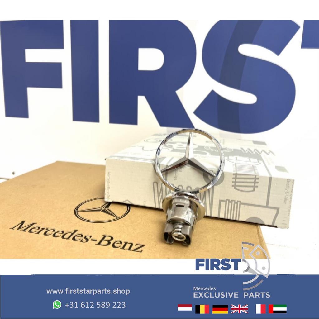 Mercedes STAAND AMG MOTORKAP STER LOGO CHROOM EMBLEEM W204 W, Utilisé, -, -, Enlèvement ou Envoi