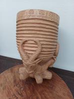 Kom in hout snijkwerk, Antiek en Kunst, Ophalen