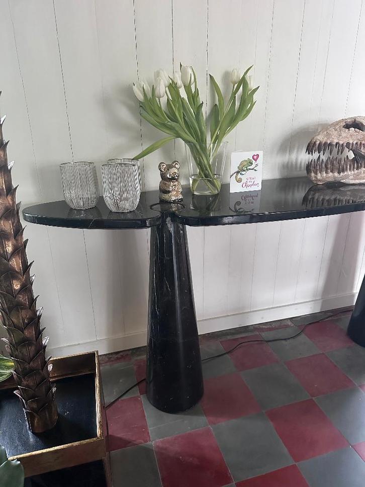 Angelo Mangearotti side tabel, Huis en Inrichting, Tafels | Sidetables, Zo goed als nieuw, Ovaal, Overige materialen, Ophalen