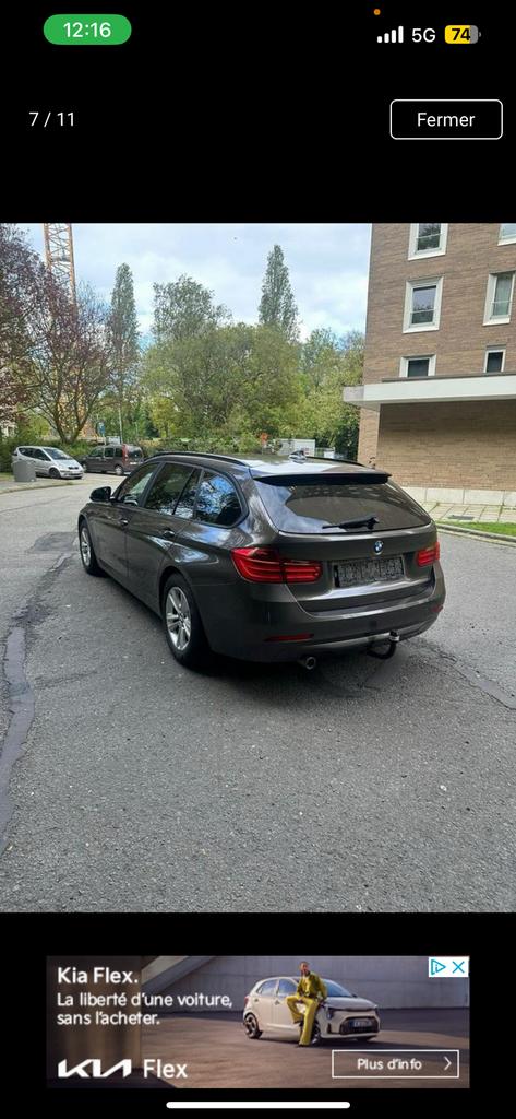 Bmw 318 année 2014, Autos, Seat, Achat, 4 portes, Noir, Particulier