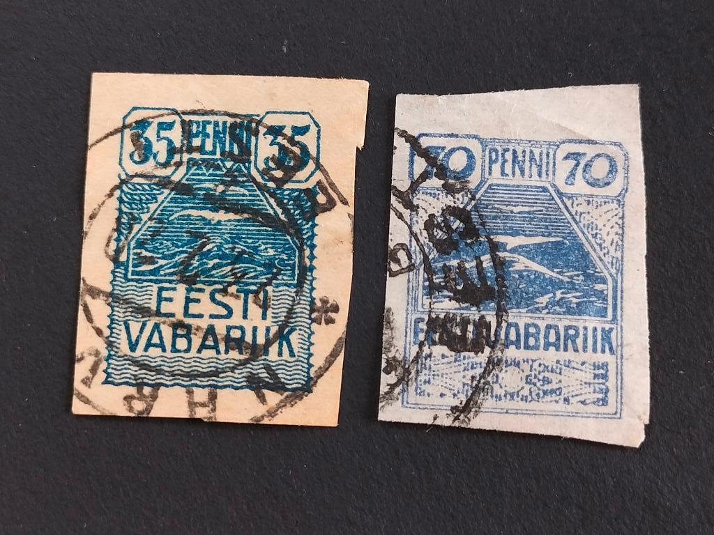 Estland 1919 - vogels, zeemeeuwen, Verzenden, Overige landen, Gestempeld