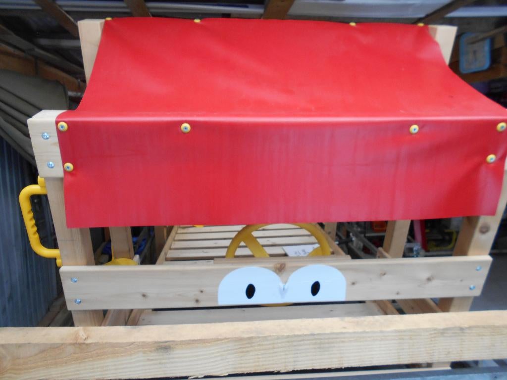 Lit enfant style pompier 200/95 en bois pin, Sommier à lattes, Enlèvement, 180 cm ou plus, 85 à 100 cm