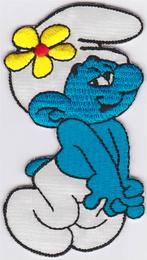 Smurfen stoffen opstrijk patch embleem #4, Verzenden, Nieuw