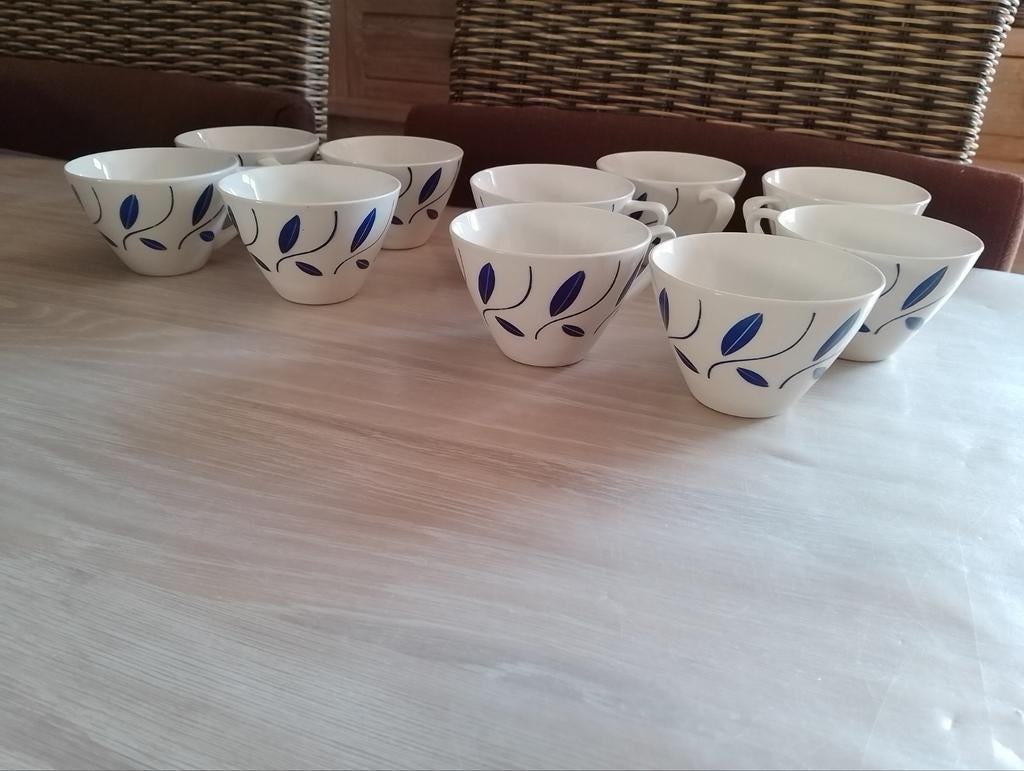 Ensemble vintage de tasses à thé Villeroy Boch, Antiquités & Art, Enlèvement ou Envoi