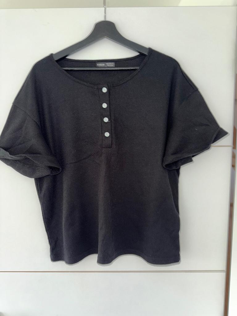 T-shirt Shein noir, Kleding | Dames, T-shirts, Maat 38/40 (M), Zwart, Nieuw, Ophalen of Verzenden