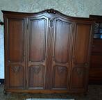 Vintage 4 deurs linnenkast met bijhorend bed., Ophalen