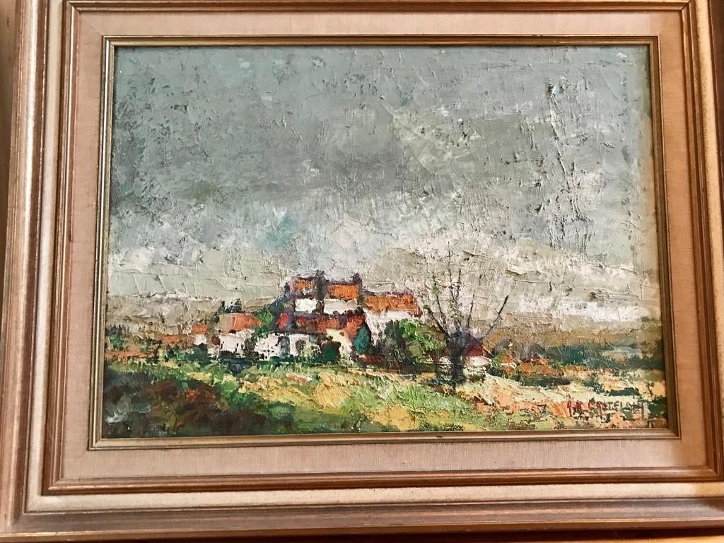 Olieverf op doek - schijlderij 90/70, Antiek en Kunst, Kunst | Schilderijen | Klassiek, Ophalen