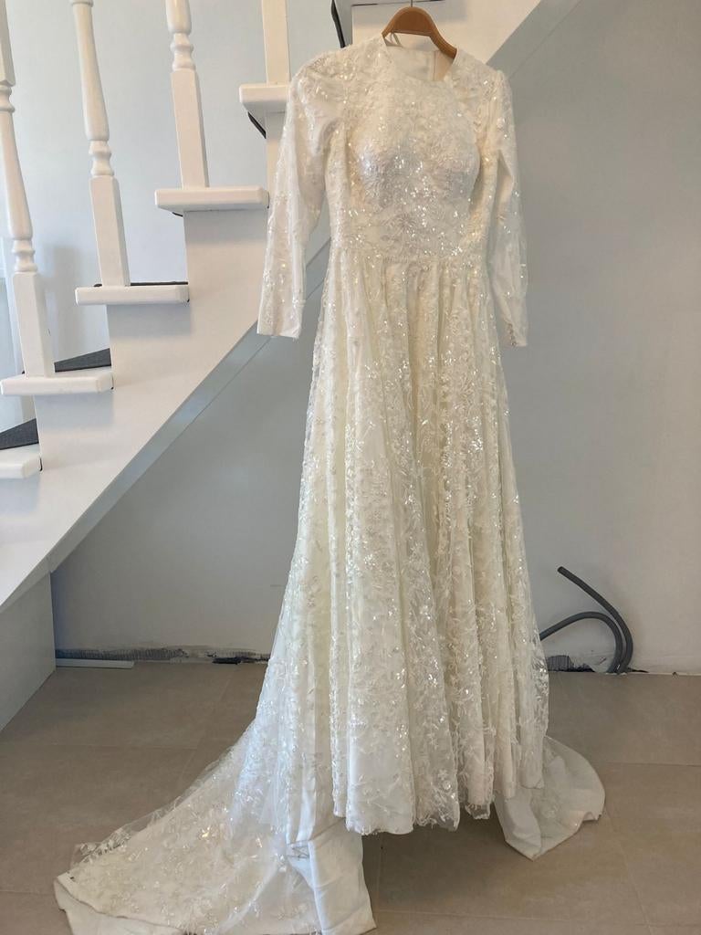 Mooie trouw jurk!, Vêtements | Femmes, Vêtements de mariage & Accessoires de mariage, Enlèvement, Comme neuf, Blanc, Robe de mariée