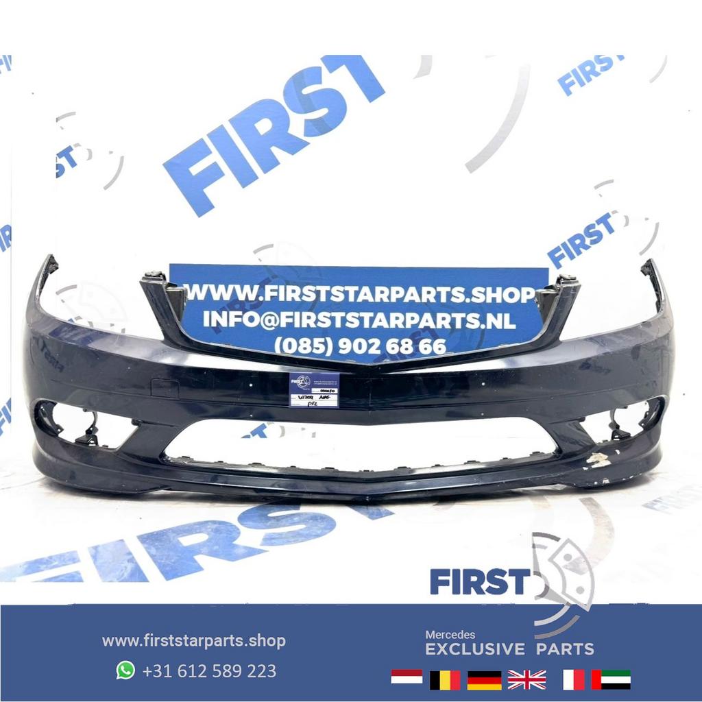 W204 AMG voorbumper PDC A2048853725 zwart wit grijs 2007-201, Utilisé, -, Avant, -