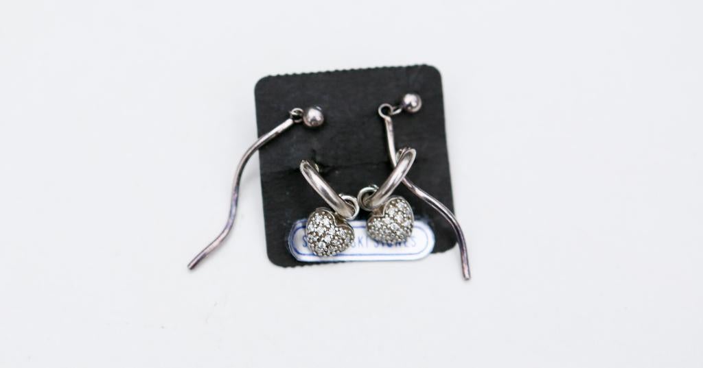 2 paires de boucles d'oreilles - neuves, Bijoux, Sacs & Beauté, Enlèvement ou Envoi, Neuf, Argent, Autres matériaux