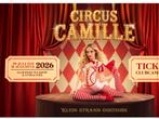 Circus Camille 2 tickets zondag 2 augustus 10u30, Twee personen, Augustus, Pop