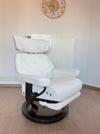 Design Fauteuil Stressless - Elektrische relax voetsteun, Huis en Inrichting, Fauteuils, Ophalen, 75 tot 100 cm, Zo goed als nieuw