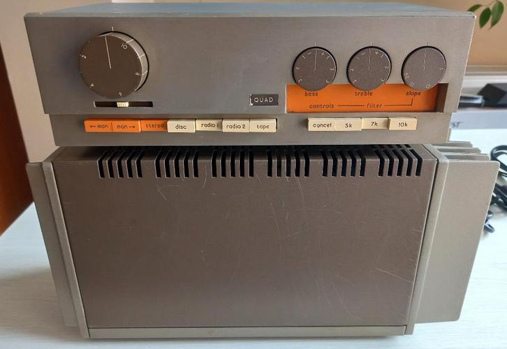 Quad 33 préampli & 303 ampli vintage, TV, Hi-fi & Vidéo, Amplificateurs & Ampli-syntoniseurs, Reconditionné, Stéréo, Enlèvement