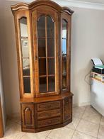 Eiken Vitrinekast, Huis en Inrichting, Kasten | Vitrinekasten, Ophalen, Glas, Gebruikt, 200 cm of meer