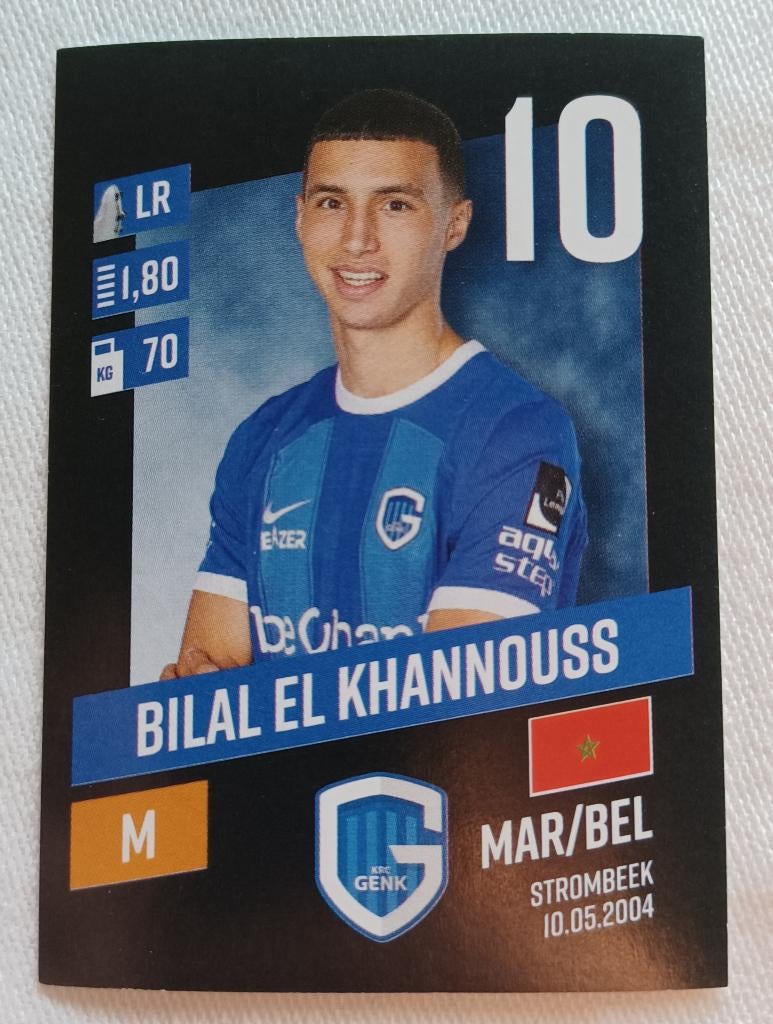 Sticker Bilal El Khannouss - Pro League 2023-2024, Hobby en Vrije tijd, Stickers en Plaatjes, Ophalen of Verzenden, Zo goed als nieuw