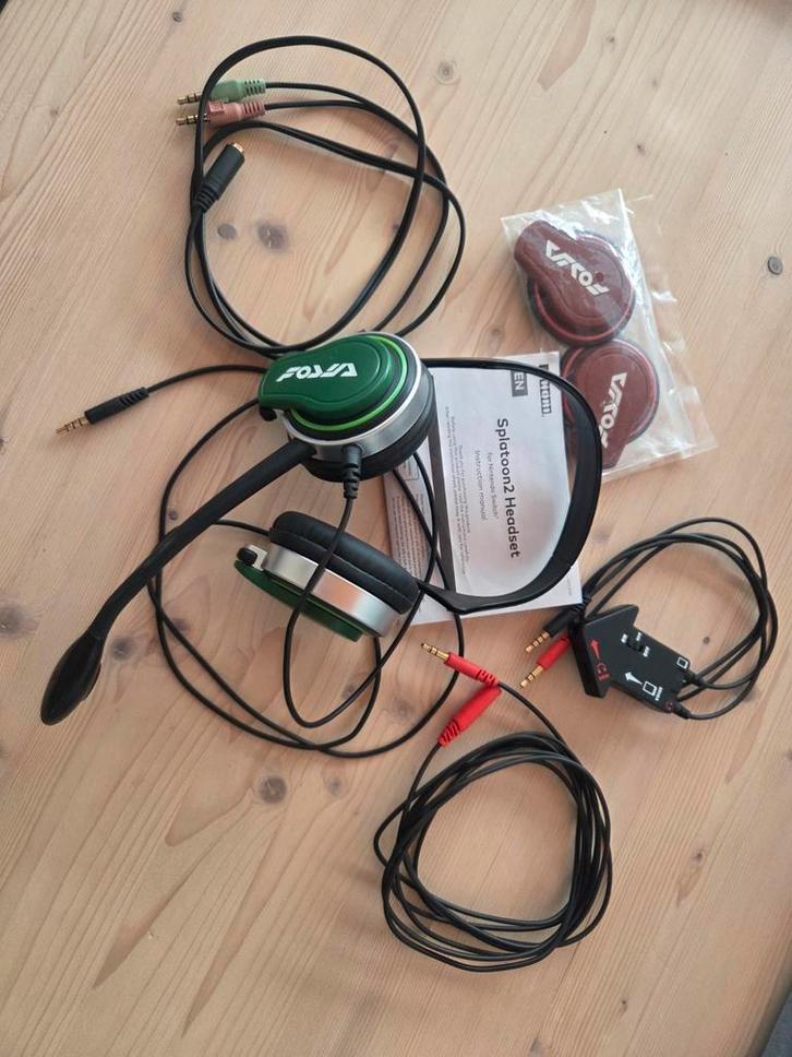 Headset Gaming Platoon Hori, Computers en Software, Headsets, Zo goed als nieuw, On-ear, Bedraad, Gaming headset, Inklapbare microfoon