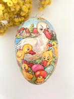 Boîte œuf en carton / papier mâché Canard blanc et poussins, Enlèvement ou Envoi, Aucun, Aucun, Utilisé