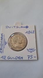 Duitsland 1/2 gulden 1862 AG SCHAARS !!, Postzegels en Munten, Munten | Europa | Euromunten, Ophalen of Verzenden, Duitsland