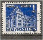 Roemenie 1957 - Yvert 126aTX - Postkantoor en -symbool (ST), Verzenden, Gestempeld
