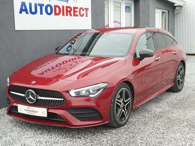 Mercedes-Benz CLA 180 d AMG AUTOMAAT Cuir, Led, Camera,, Autos, Mercedes-Benz, Rouge, Euro 6, Entreprise, Noir