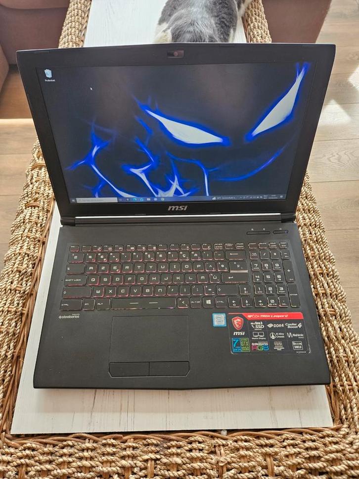 MSI Gaming laptop, Informatique & Logiciels, Ordinateurs portables Windows, Utilisé, HDD, SSD, 16 GB, Azerty, Avec carte vidéo
