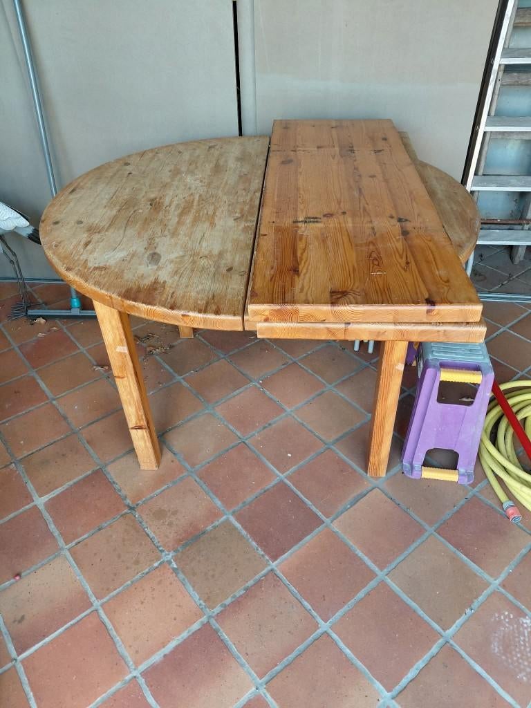 table cuisine ronde avec 2 rallonges, Maison & Meubles, 100 à 150 cm, Quatre personnes, Rond, 100 à 150 cm