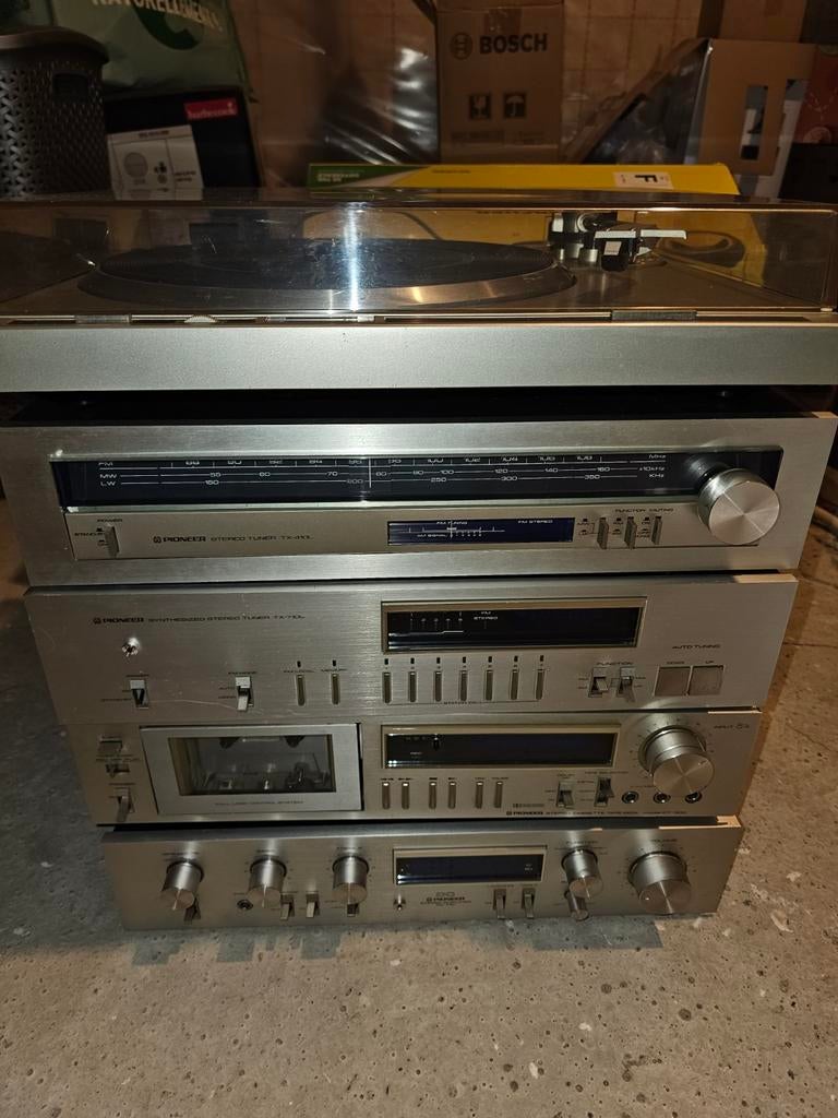 Pioneer bleu line sa 710  boxen en platenspeler bij, Haut-parleurs, Enlèvement, Composants en vrac, Pioneer