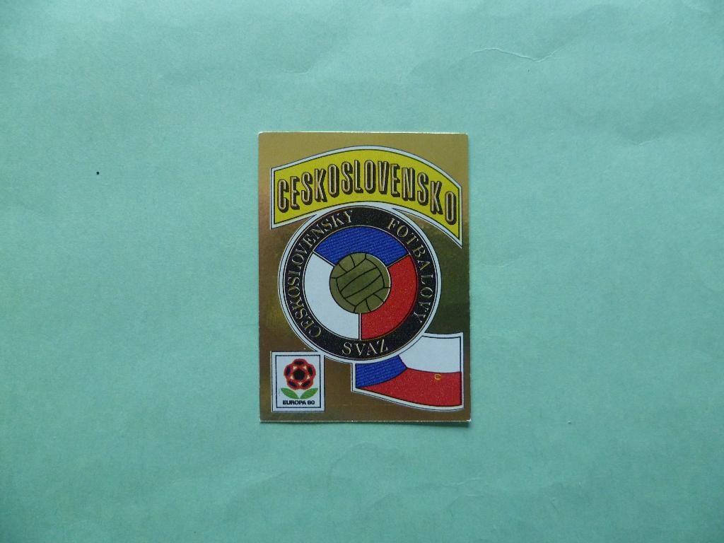Panini voetbal Europa 80 Football stickers Tsjechoslowakije, Enlèvement ou Envoi, Utilisé