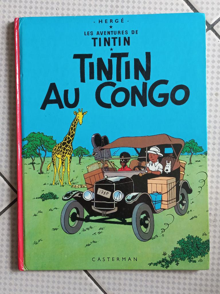 Hergé : Tintin au Congo, Enlèvement ou Envoi, Une BD, Comme neuf, Hergé