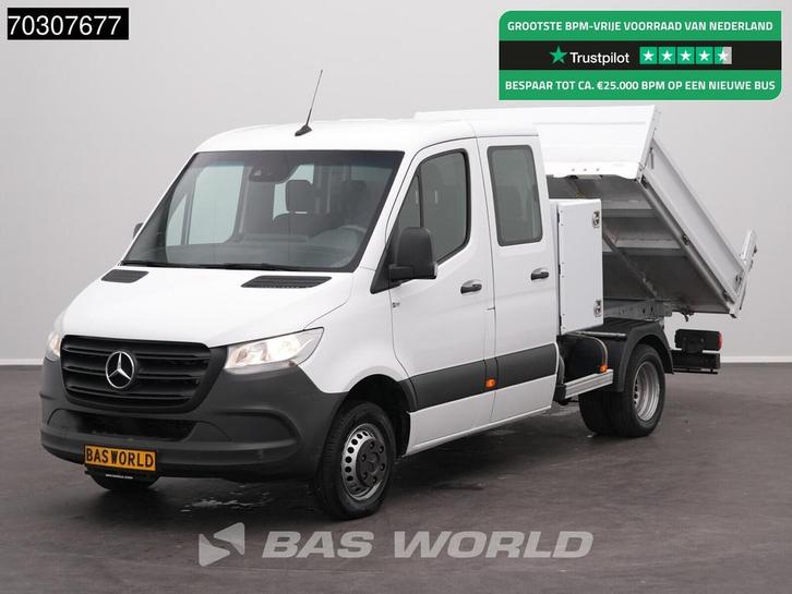 Mercedes Sprinter 514 CDI Automaat Dubbel Cabine Kipper met, Auto's, Bestelwagens en Lichte vracht, Bedrijf, Te koop, Airconditioning
