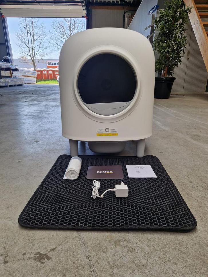 Bac à litière autonettoyant Petree - Nouveau!, Animaux & Accessoires, Bacs à litière, Neuf, Ouvert, Autonettoyant, Enlèvement ou Envoi