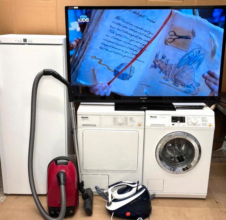 Miele condensdroogkast + Miele wasmachine, Elektronische apparatuur, Droogkasten, Zo goed als nieuw, Condens, Voorlader, 6 tot 8 kg