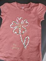 T-shirt met bloem - maat 128, Kinderen en Baby's, Kinderkleding | Maat 128, Ophalen, C&A, Meisje, Zo goed als nieuw