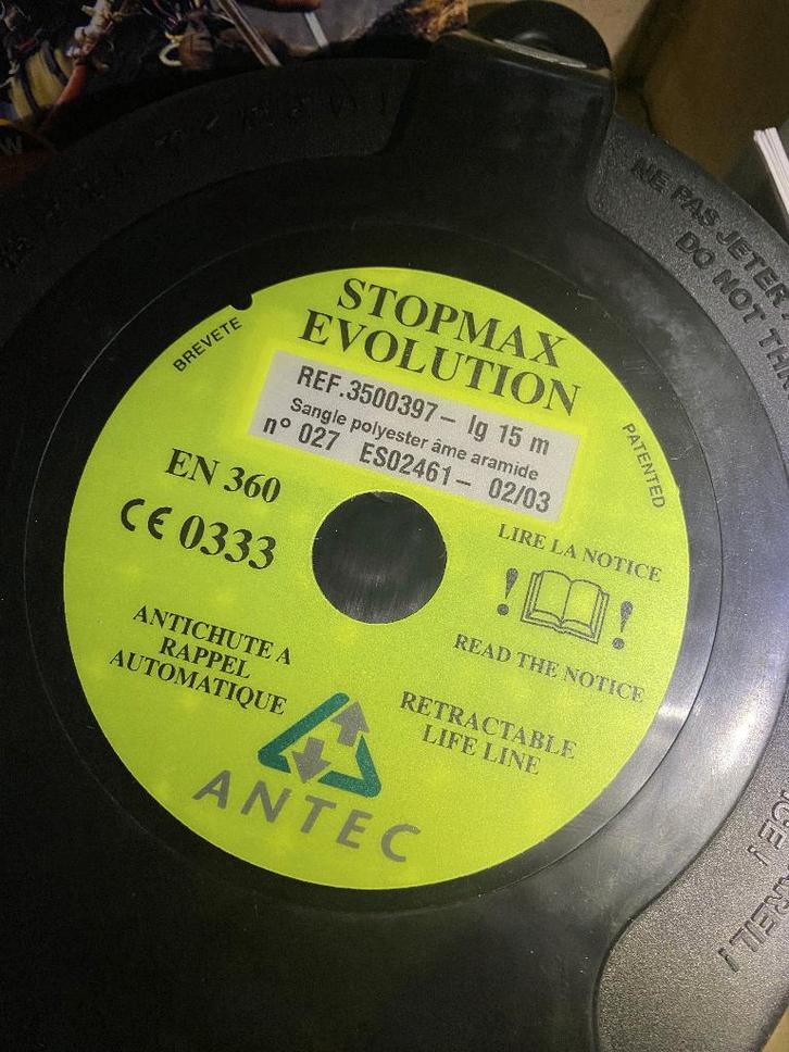 Dispositif anti chute avec sangle de 15m, neuf, jamais servi, Bricolage & Construction, Vêtements de sécurité, Neuf, Enlèvement