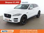 Jaguar F-Pace 20d Prestige AWD (bj 2018, automaat), Auto's, Jaguar, Automaat, Startonderbreker, Wit, Leder