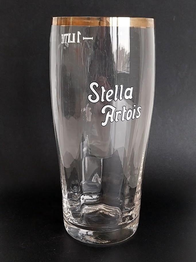 STELLA ARTOIS glas van 1 liter, Ophalen of Verzenden