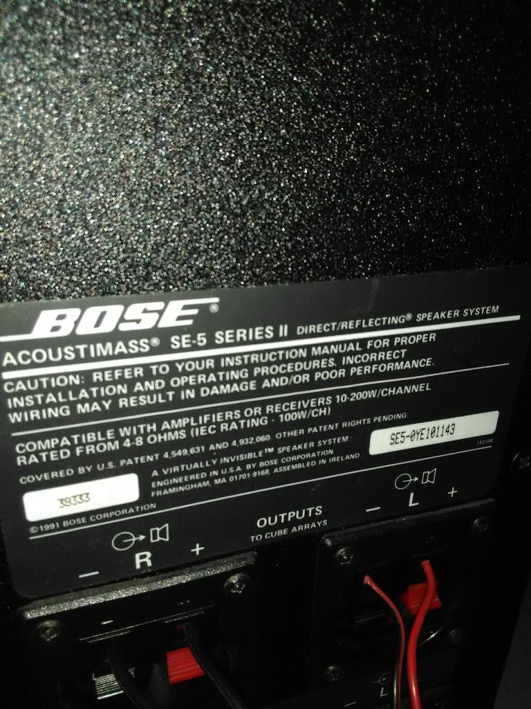 LUIDSPREKERS BOSE, Audio, Tv en Foto, Luidsprekerboxen, Ophalen, Subwoofer, Zo goed als nieuw, Bose