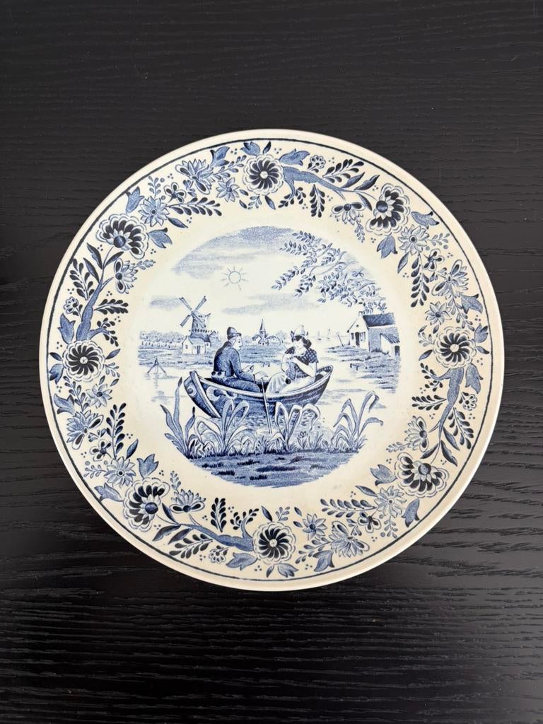 Assiette décorative Bleu de Delfts. ( Vintage 1950 ), Enlèvement ou Envoi