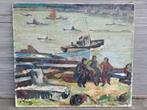huile sur toile rotterdam signe fernand thon, Antiek en Kunst, Kunst | Schilderijen | Klassiek, Ophalen of Verzenden