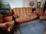 Lot canapés à donner ( 3 places et 2 x 1 place), Enlèvement, Utilisé, Banc droit, Tissus