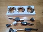 Lot de 3 spots à encastrer en inox, Enlèvement, Neuf, LED