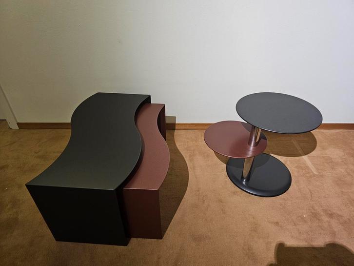 Leolux Terreno Bijzettafels - Model T30 & T90, Maison & Meubles, Mobilier complet, Enlèvement